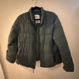 GAP Olive Quilted Jacket